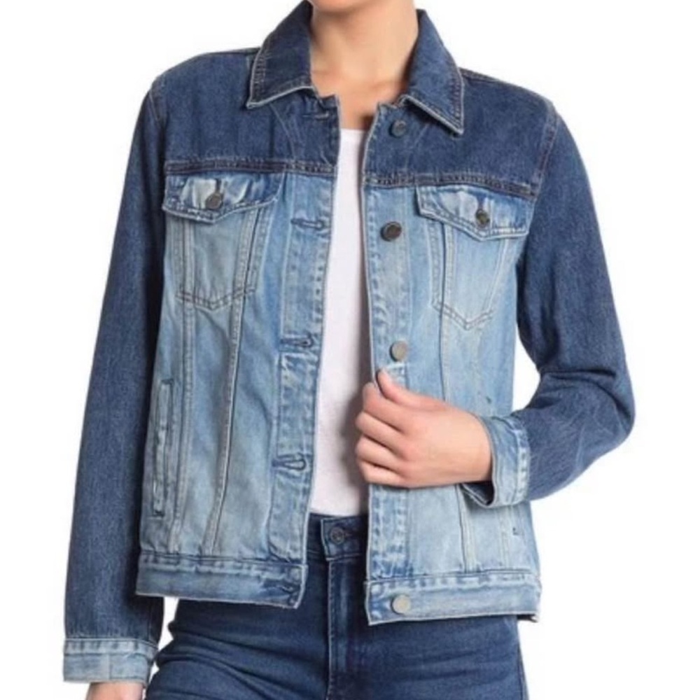 BlankNYC Two Tone Blue Denim Jacket